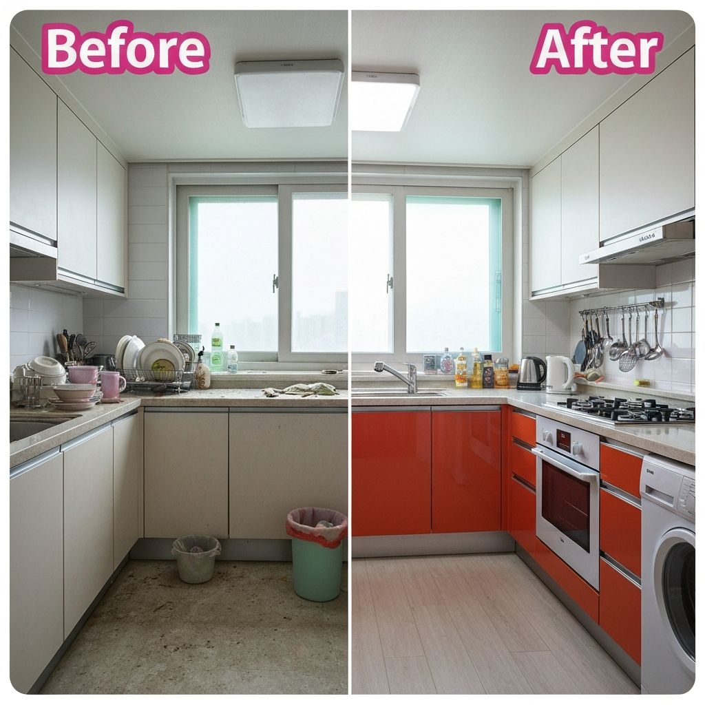 청소 전후 비교